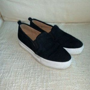 Halogen Leather Upper Slip On Sneakers